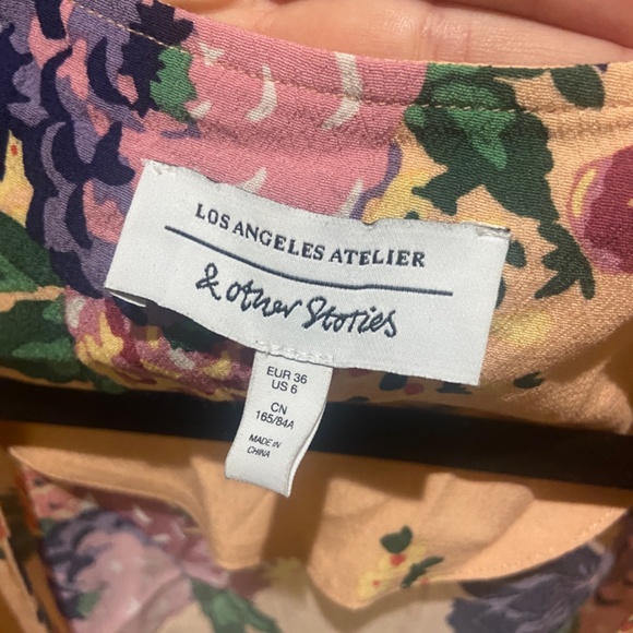 High Low Floral Wrap Dress Sz S - Picture 4 of 4